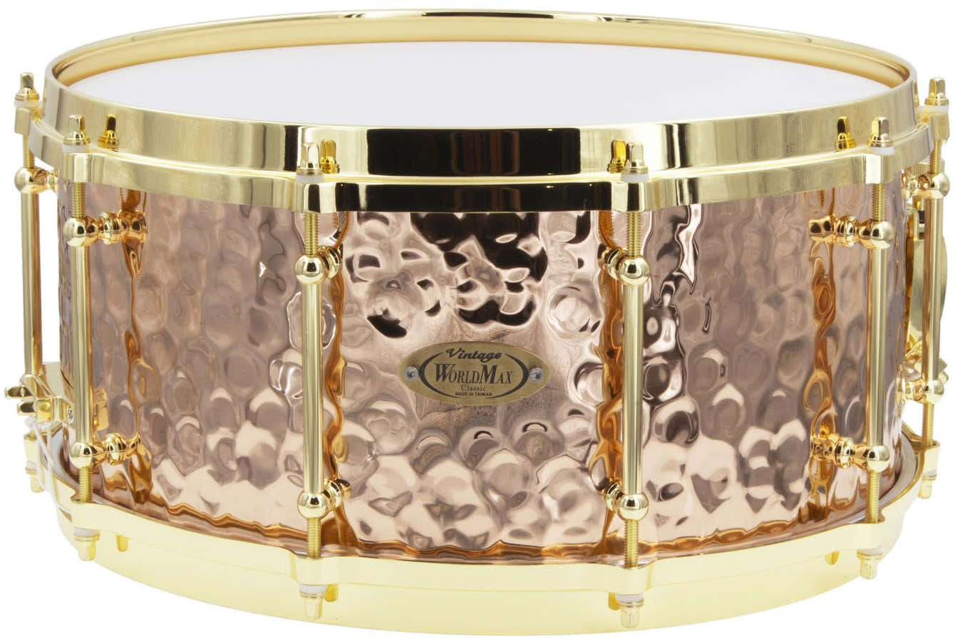 BZH-6514DHBR - Caixa 14" x 6.5" - Casco de Bronze Martelado - Aro Moldado