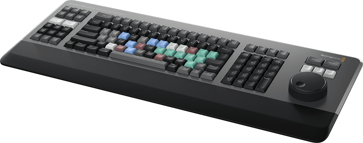 Teclado de edição Davinci Resolve