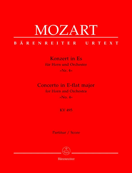MOZART W.A. - CONCERTO N°4 EN MIB MAJEUR KV 495 POUR COR ET ORCHESTRE - CONDUCTEUR
