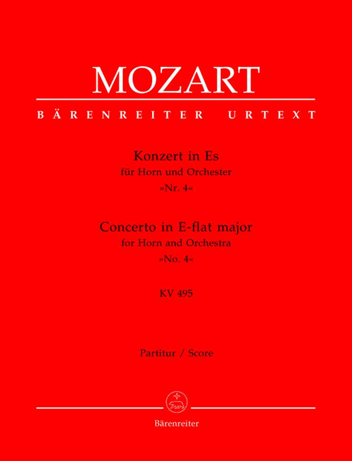 MOZART W.A. - CONCERTO N°4 EN MIB MAJEUR KV 495 POUR COR ET ORCHESTRE - CONDUCTEUR