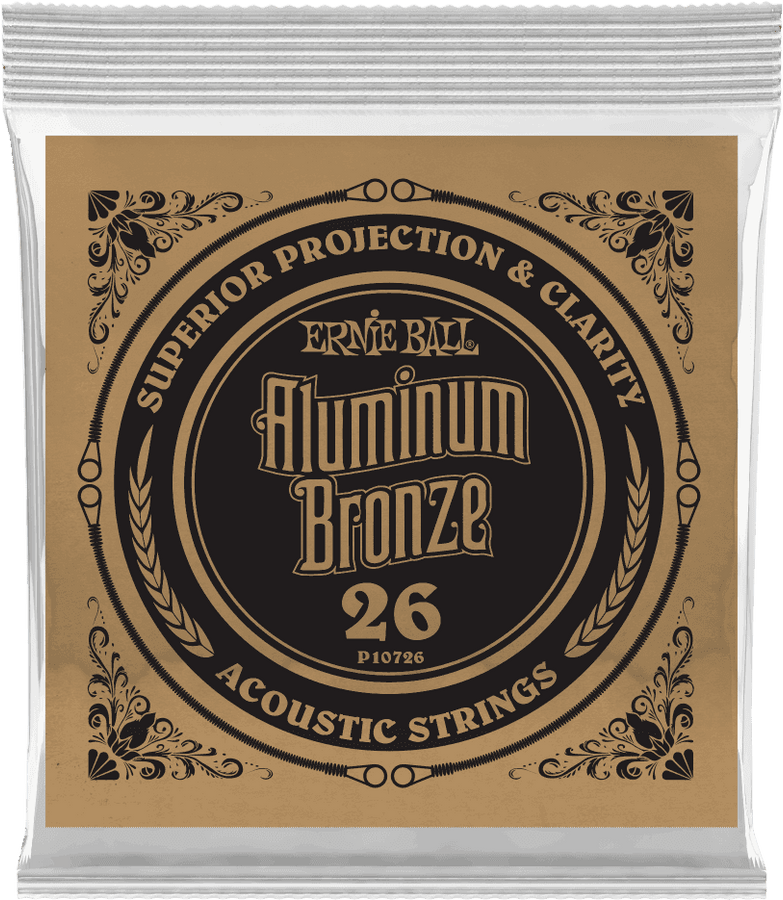 .026 ALUMINUM BRONZE WOUND ACOUSTIC GUITAR STRINGS