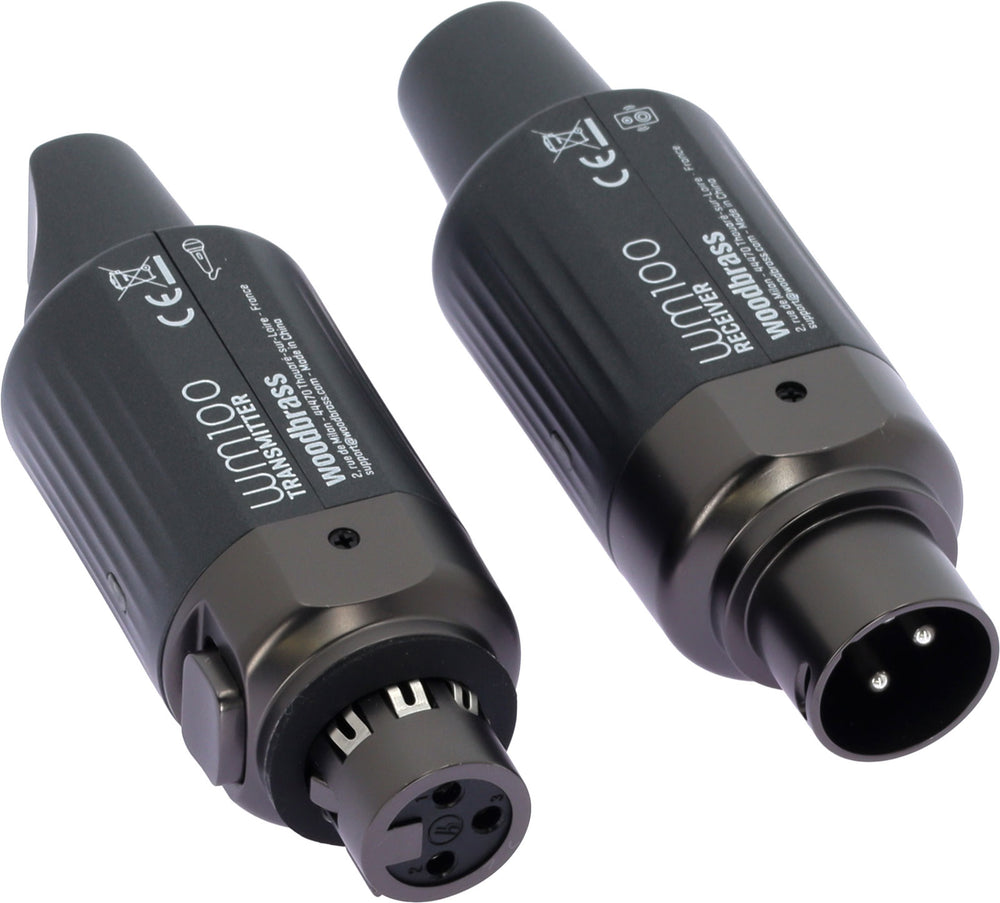 WM100 Sistema Sem Fios UHF Plug-in Para Microfone Dinâmico