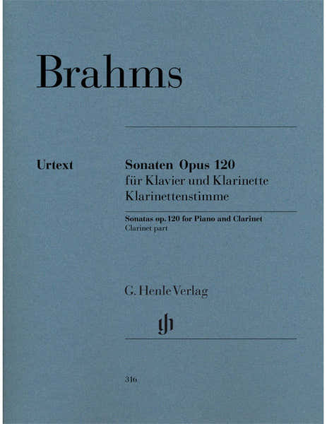 Brahms - Sonates Pour Piano et Clarinettete (ou Alto) Op. 120/1 U. 2 - Piano et Alto (clarinette)