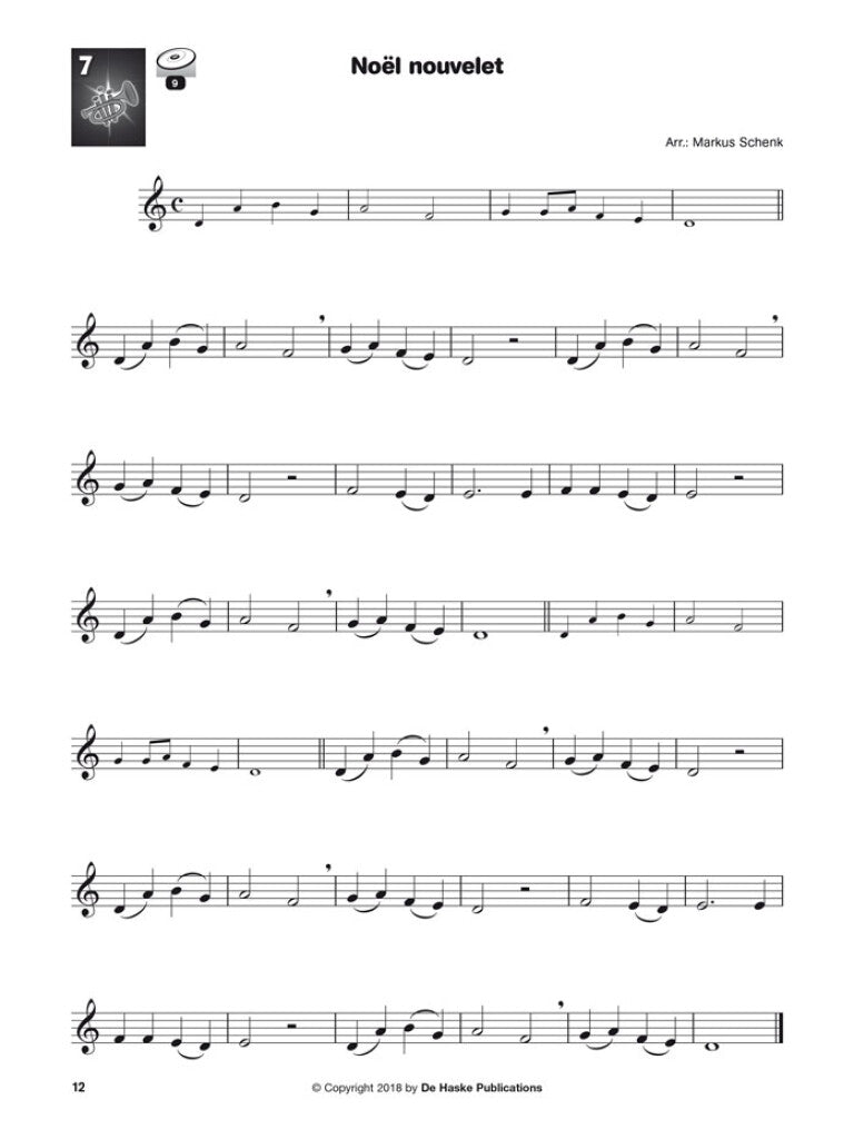 Ouvir, ler e tocar - Canções de Natal - Fliscorne Trompete Barítono Eufónio Saxhorn Sib