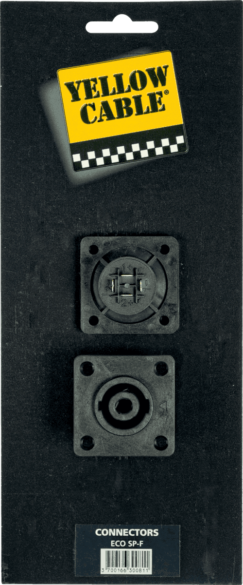 SOCKET SP/F SPEAKON 4P X2
