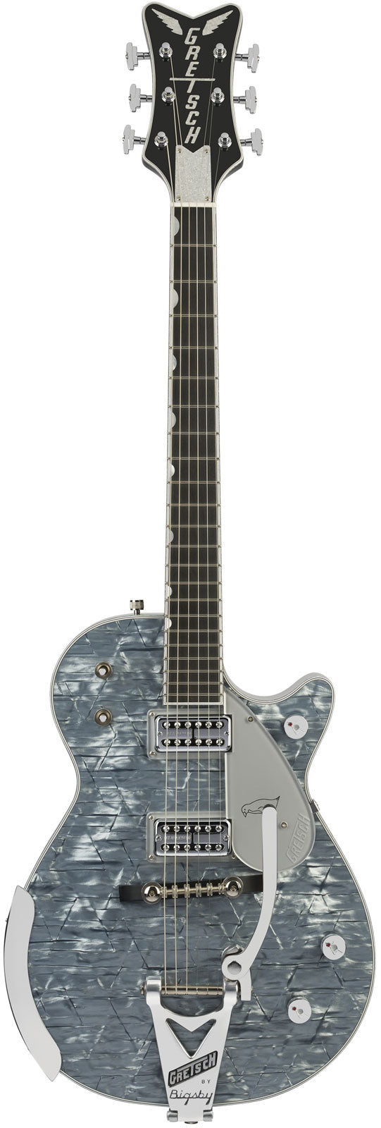 G6134T-58 LTD Penguin String-Thru Bigsby Ebo Azul-claro perolado