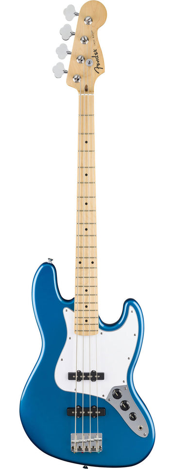Jazz Bass standard MN escudo branco Aqua Marine Metallic