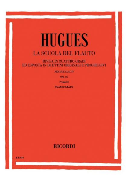 HUGUES L. - SCUOLA DEL FLAUTO DIVISA IN 4 GRADI - FLUTE