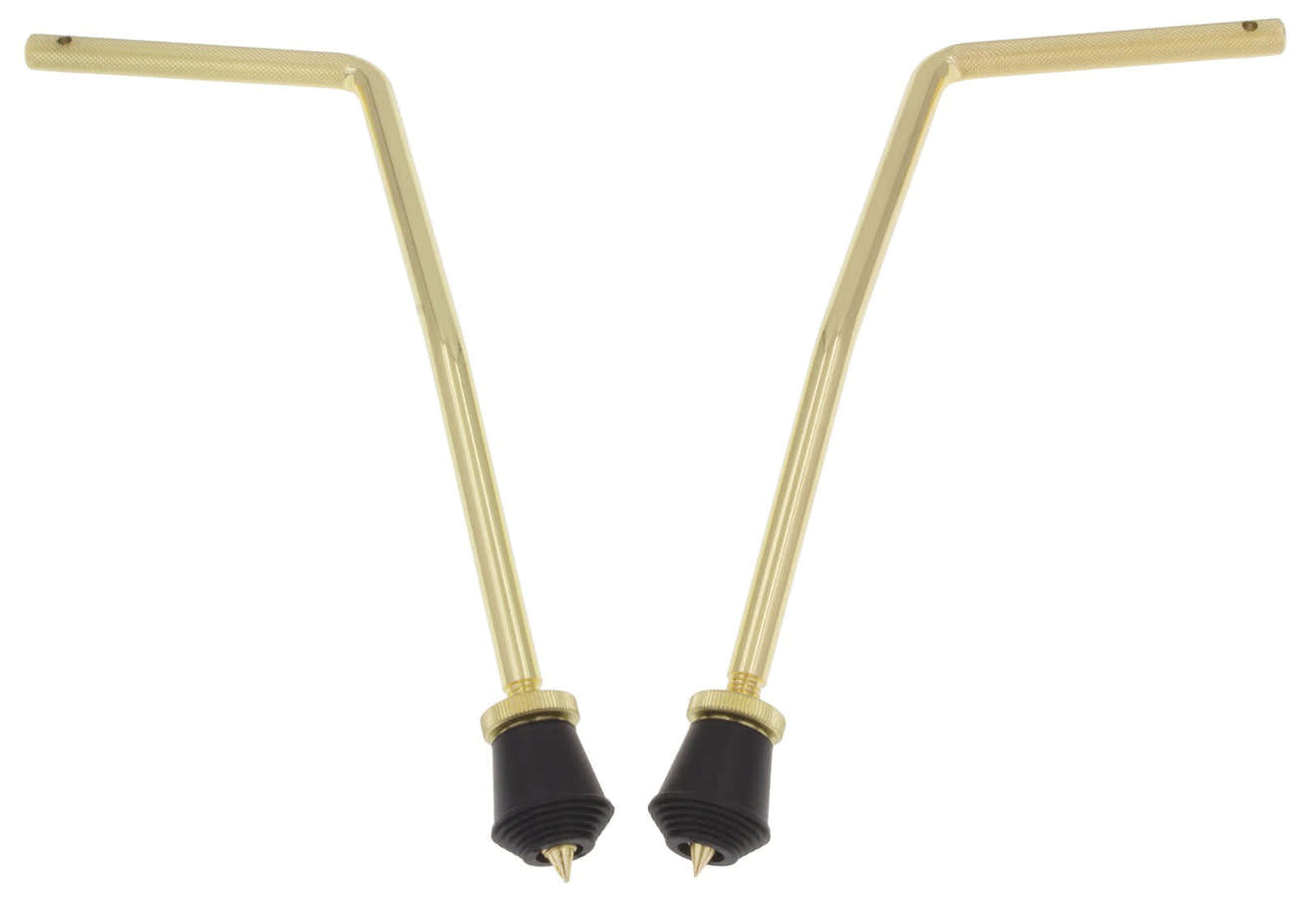 BDS7-105-BR Pés De Bombo Curvos 10.5mm X2 Dourados