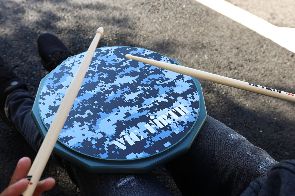 VIC FIRTH DIGITAL CAMO PRACTICE PAD 12" (IN ENGLISH)