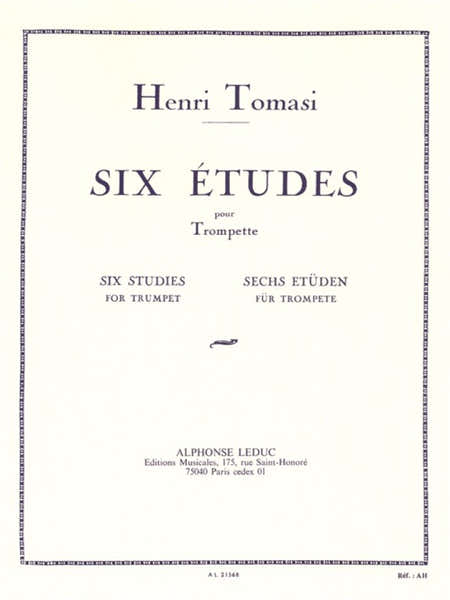 Tomasi Henri - Six Etudes Pour Trompette