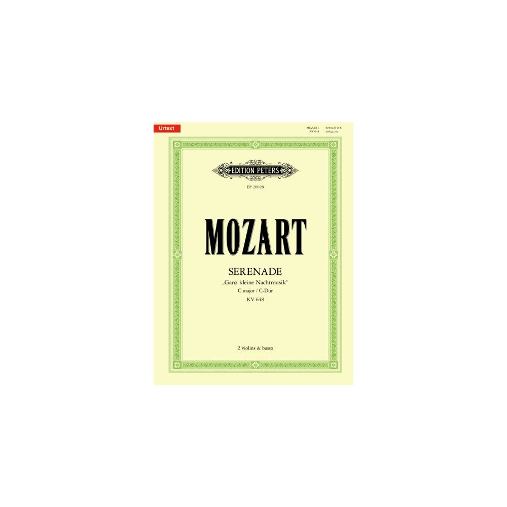 MOZART W.A - SERENADE C-DUR "GANZ KLEINE NACHTMUSIK" KV 648 - 2 VIOLONS & PIANO