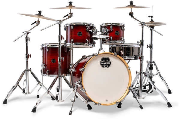 Mapex armory fusion 5 Cascos ónix vermelho