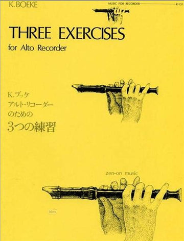 Music Boeke Kees – Três exercícios – Flauta de bisel alto