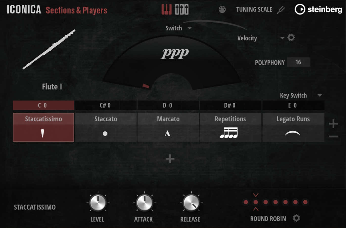 Iconica Sections & Players