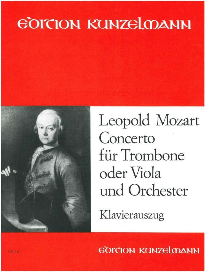 Mozart Leopold - Concerto For Alto Trombone - Reduction Piano