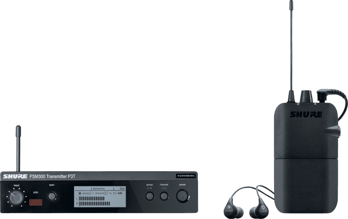 PSM 300 - PACK WITH SE112 EARPHONES - K3E