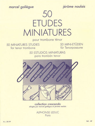 50 études miniature pour trombone ténor