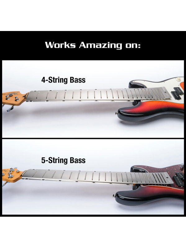 MN805 FRET SHIELD - STAINLESS STEEL FINGERBOARD PROTECTOR PITCH B-34 (BASS)