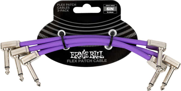 PATCH CABLE FLEX 15CM - PACK 3 PURPLE