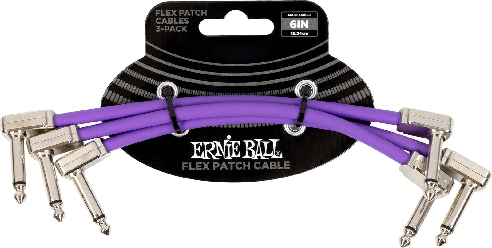 PATCH CABLE FLEX 15CM - PACK 3 PURPLE