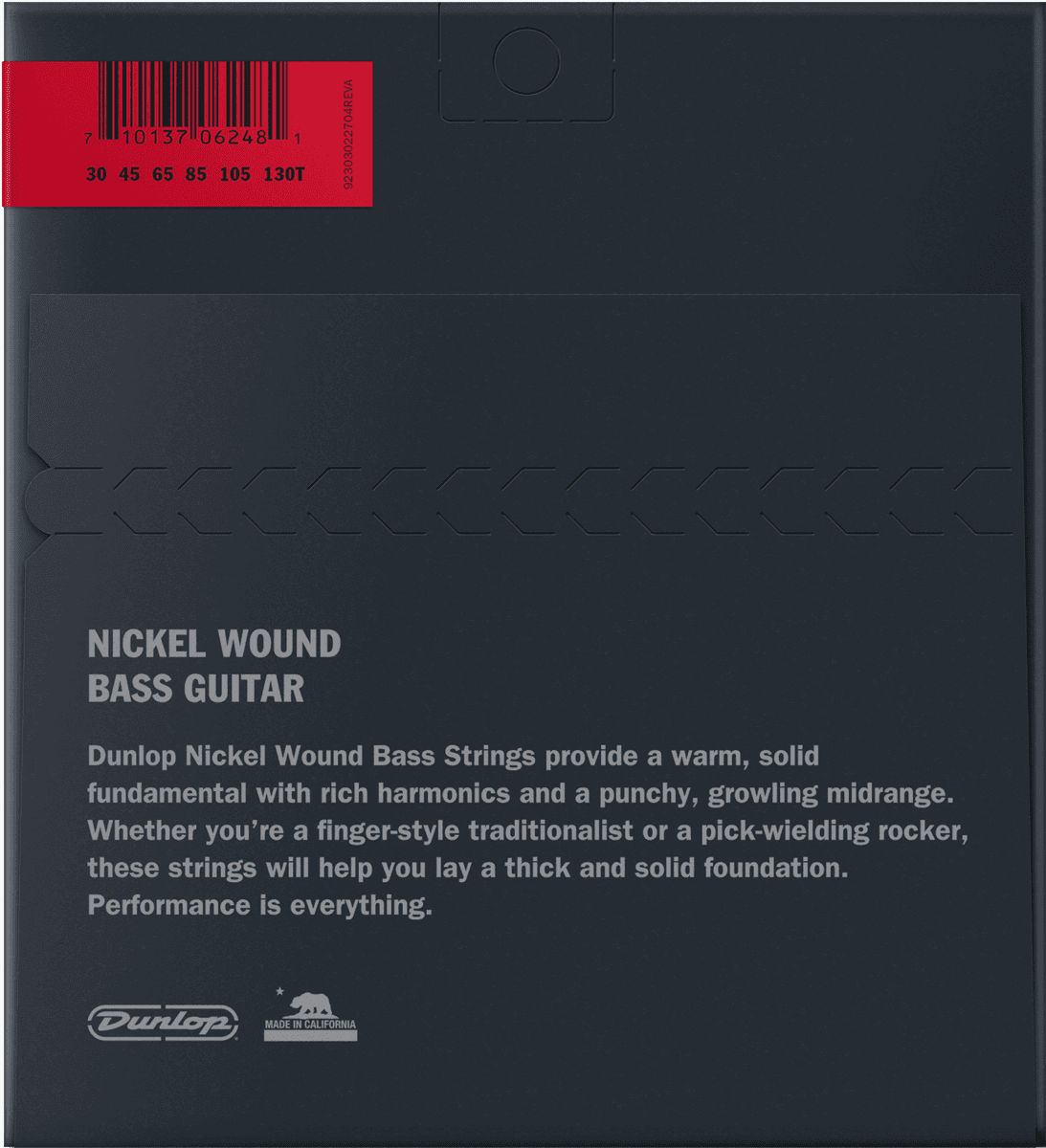 BASS ROUND WIRE NICKEL NICKEL TAPERED STRINGS 6 STRINGS 30-130
