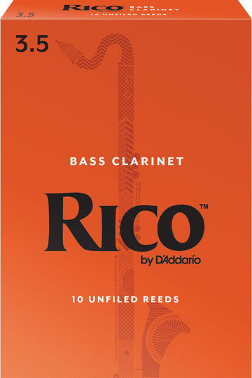 REA1035 - RICO ROYAL PALHETAS CLARINETE BASSO FORCE 3.5 BOX OF 10