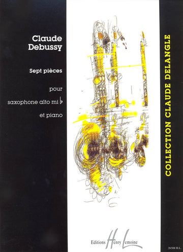Debussy - Pièces (7) - Saxophone Mib et Piano