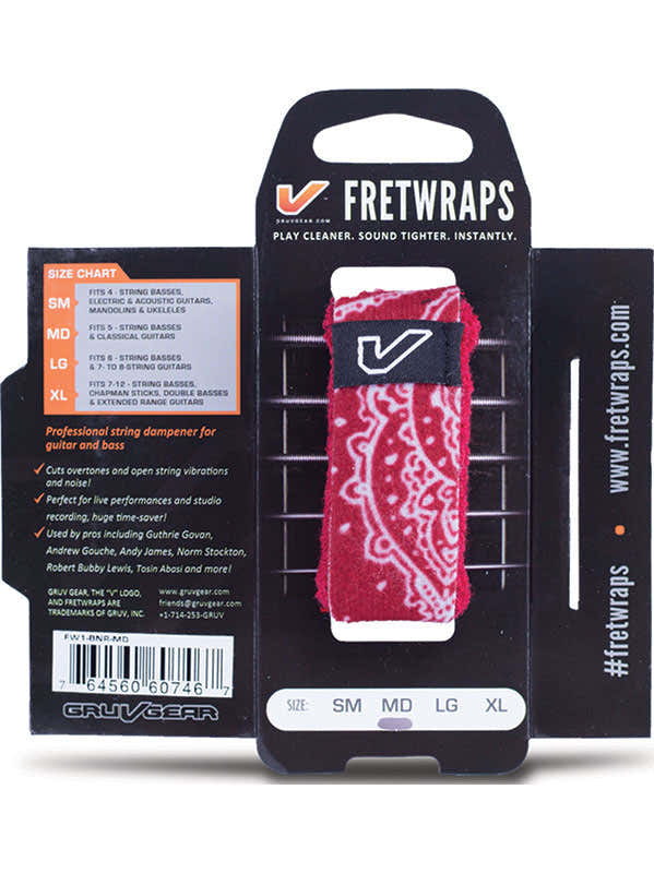 FretWraps Bandana Vermelha - Grande