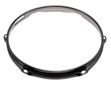 H23-10-6S-BK - 10" 6 HOLES SNARE SIDE BLACK 2.3MM SUPER TRIPLE FLANGE DRUM HOOP