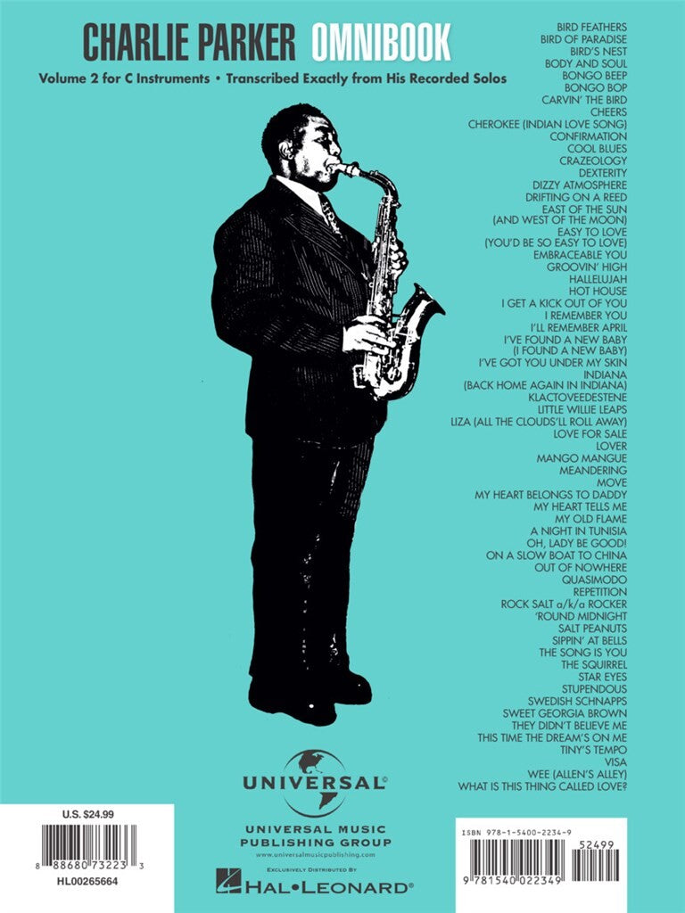PARKER CHARLIE - OMNIBOOK VOL.2 EN DO