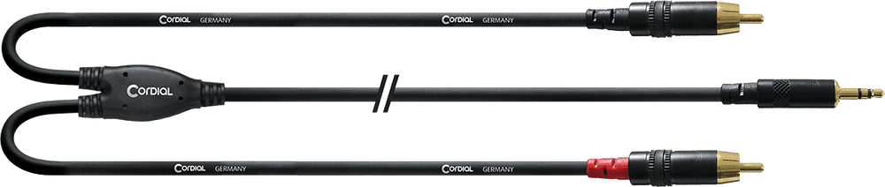 Cordial Cabo Y Extensão Minijack/RCA 6 M