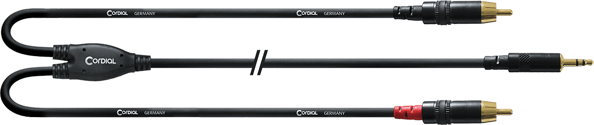 Cabo Y Extensão Minijack/RCA 6 M