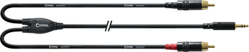 Cabo Y Extensão Minijack/RCA 6 M