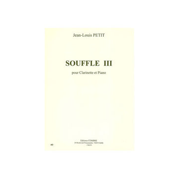 Petitjl - Souffle III - Clarinette et Piano