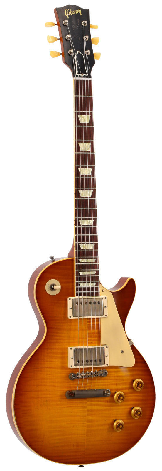 Les Paul Standard 1959 fortemente envelhecido Golden Poppy Burst CS MLC #94565