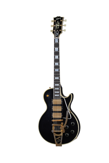 Les Paul Custom 1957 Reedição 3 captadores Bigsby Ébano ligeiramente envelhecido CSHR