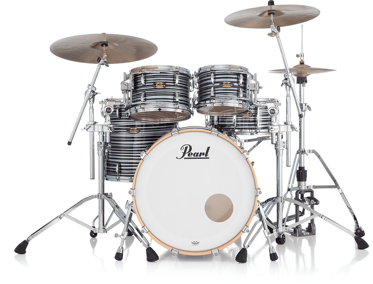 Masters Maple Gum Stage 22 GYROLOCK-l Oyster Swirl Preto
