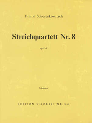 Chostakovitch - Quatuor A Cordes N°8 Op.110 - Partes