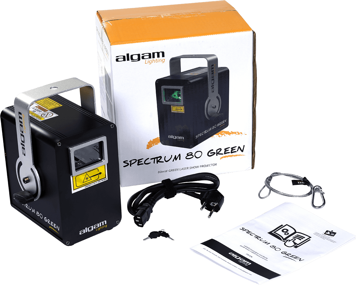 SPECTRUM 80 GREEN - LASER VERDE MONOCROMTICO DE 80 MW