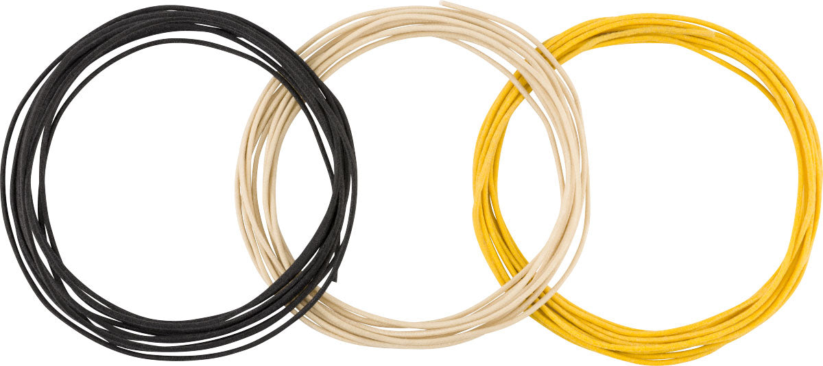 Pure Vintage Cloth Wire 22 AWG 10? Black White Yellow