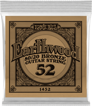 .052 EARTHWOOD 80/20 BRONZE ACOUSTIC GUITAR STRINGS
