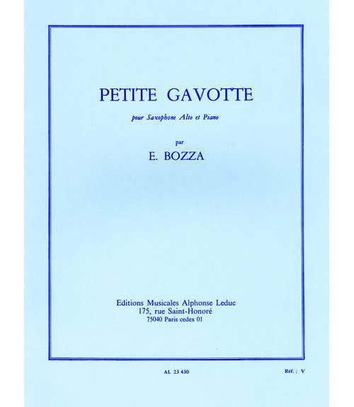 Bozza Eugene - Petite Gavotte - Saxophone & Piano