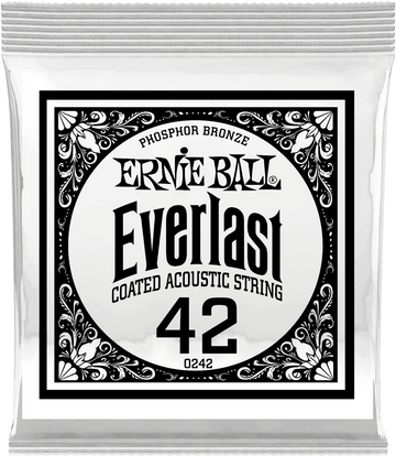.042 EVERLAST COATED PHOSPHOR BRONZE ACOUSTIC GUITAR STRINGS