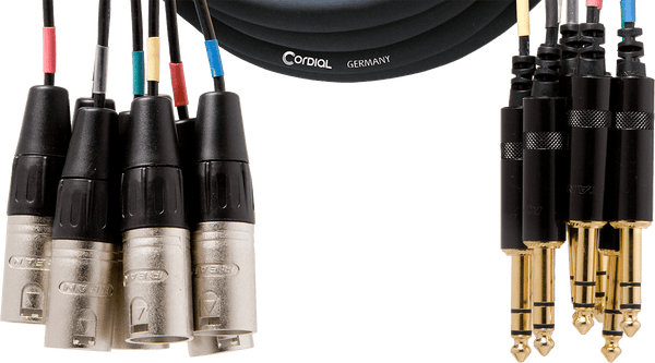 Multipar 8 XLR Macho/8 Jack Estéreo 3 M