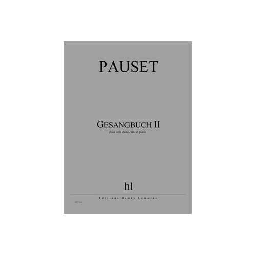 Pauset - Gesangbuch Ii - Voix D'Alto Alto Et Piano
