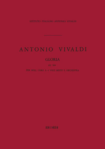 Vivaldi A. - Gloria RV 589 - Conducteur