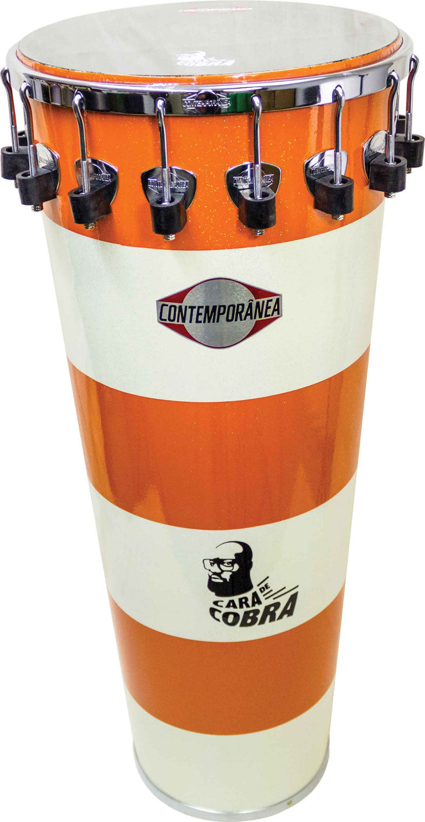 Contemporanea Timbal 14" x 90cm wood Cara de Cobra White - 16 shots. - Pro Timbal