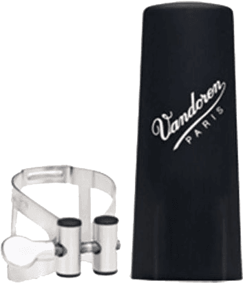 Vandoren M/O PEWTER FINISH LIGATURE Bb WITH PLASTIC CAP - LC51PP