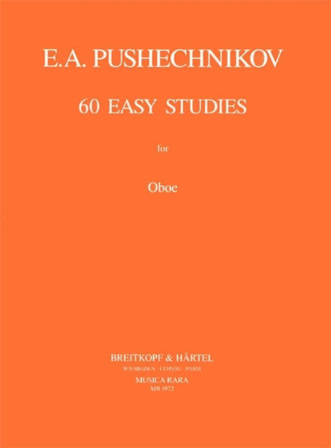 Pushechnikov I.f. - 60 Easy Studies - Oboé